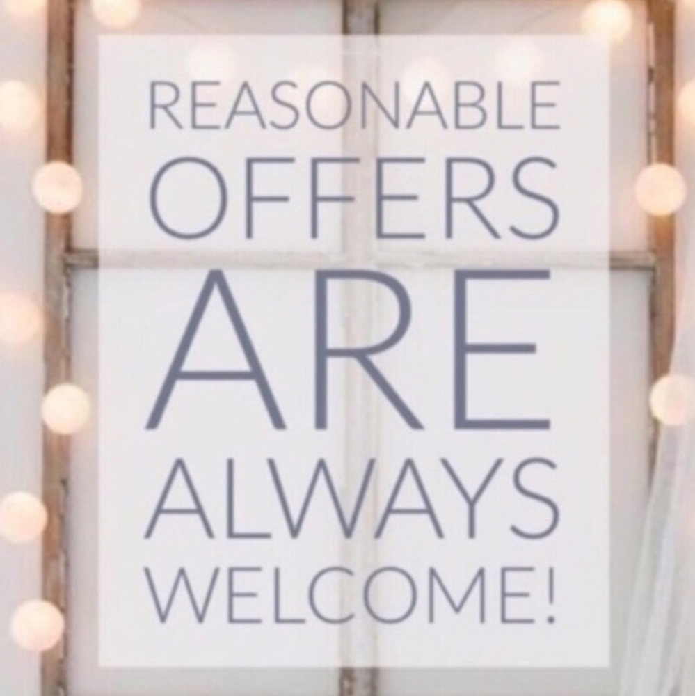 Reasonable offers welcome!